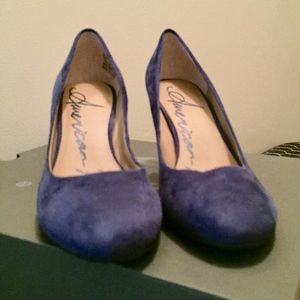 NWOT Blue Suede Shoes!